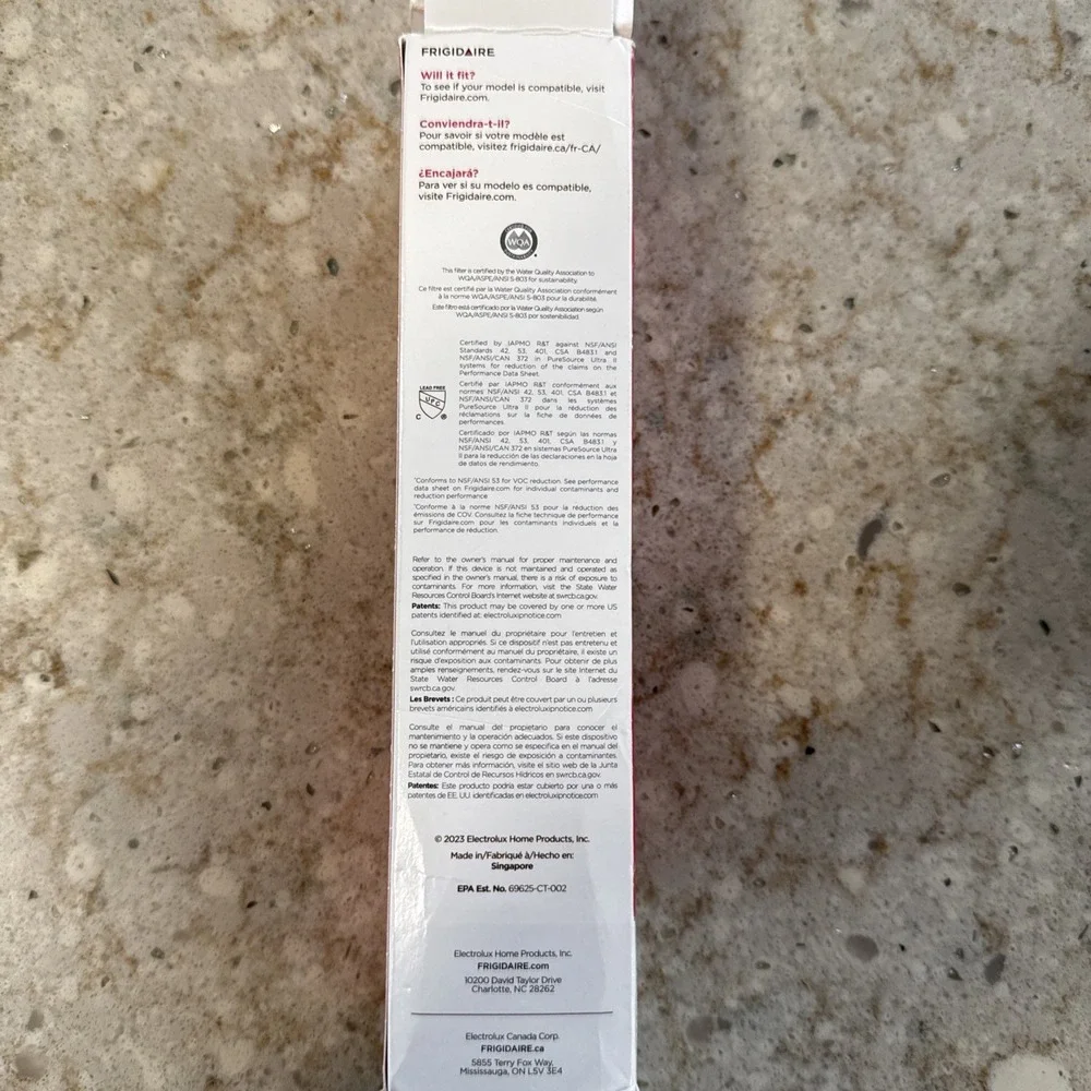 3 Frigidaire PureSource Ultra II Water/Ice Refrigerator Filter (EPTWFU01)